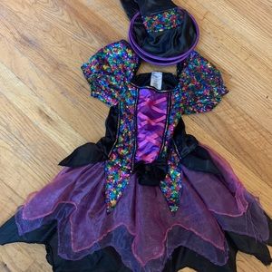 Girls sequin witch costume